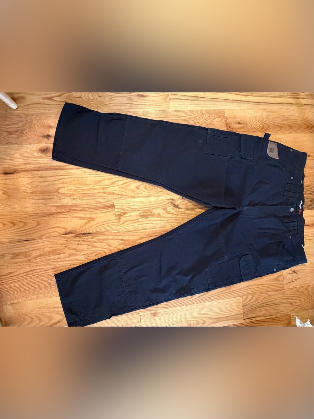 Wrangler Riggs Workwear Black Size 44X32 Cargo Pants Heavy Duty. Excellent Cond